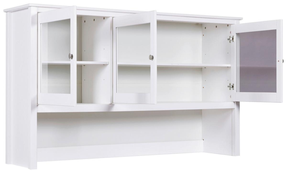 Buffetaufsatz Chilly Home - Weiß, KONVENTIONELL, Holz (160cm) - MID.YOU