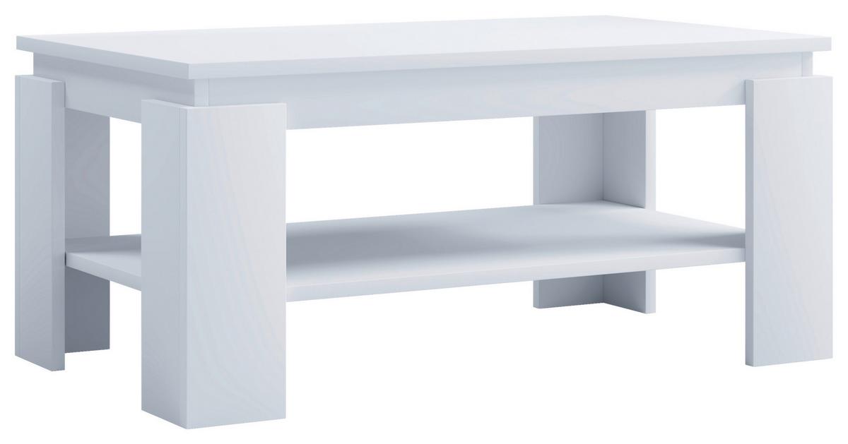 Konferenčný stolík Rolas, biely - biela, Modern, kompozitné drevo (90/53/41cm) - MID.YOU
