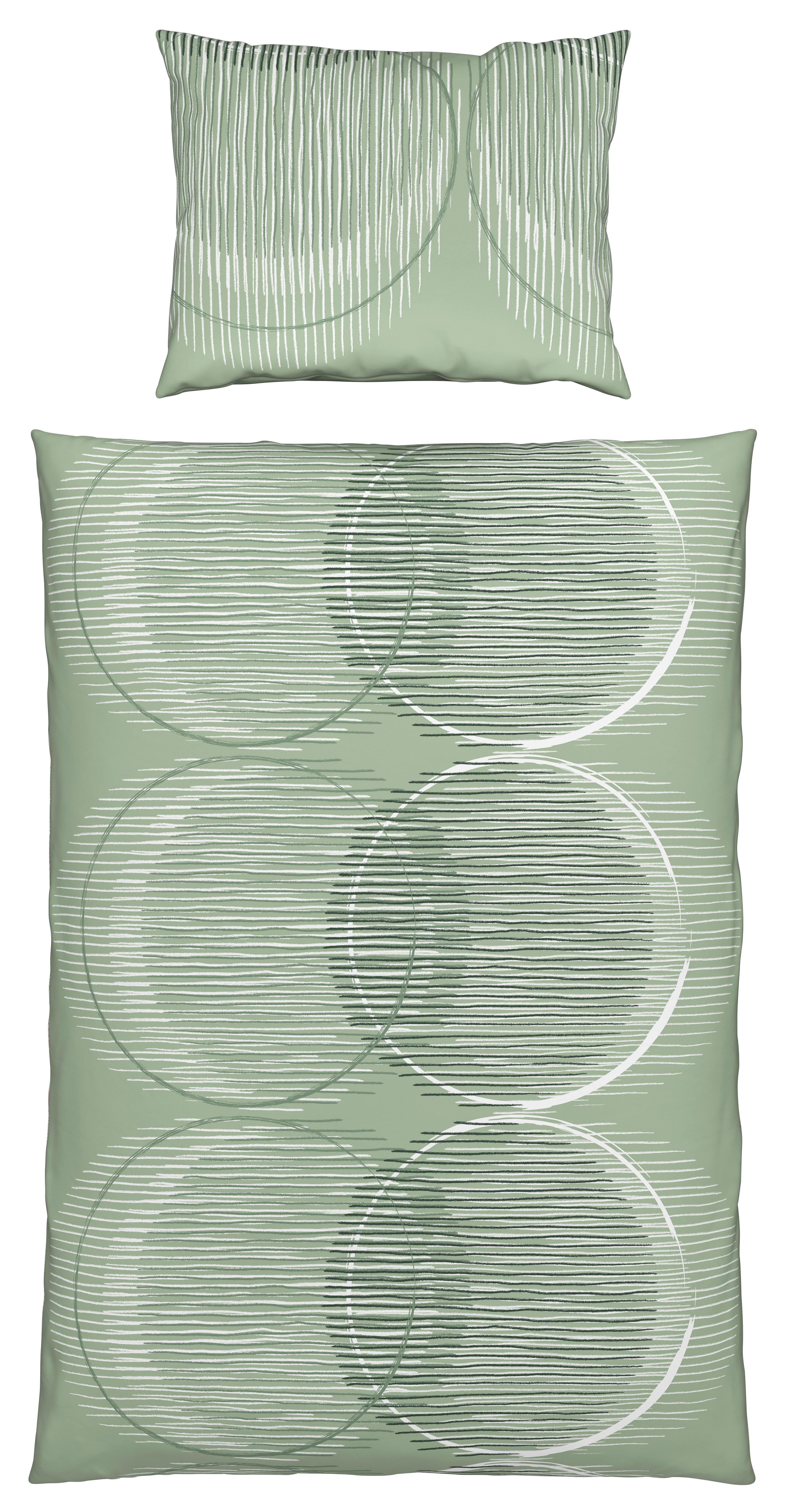 Ágyneműhuzat-garnitúra Jenny - zöld, Modern, textil - Luca Bessoni