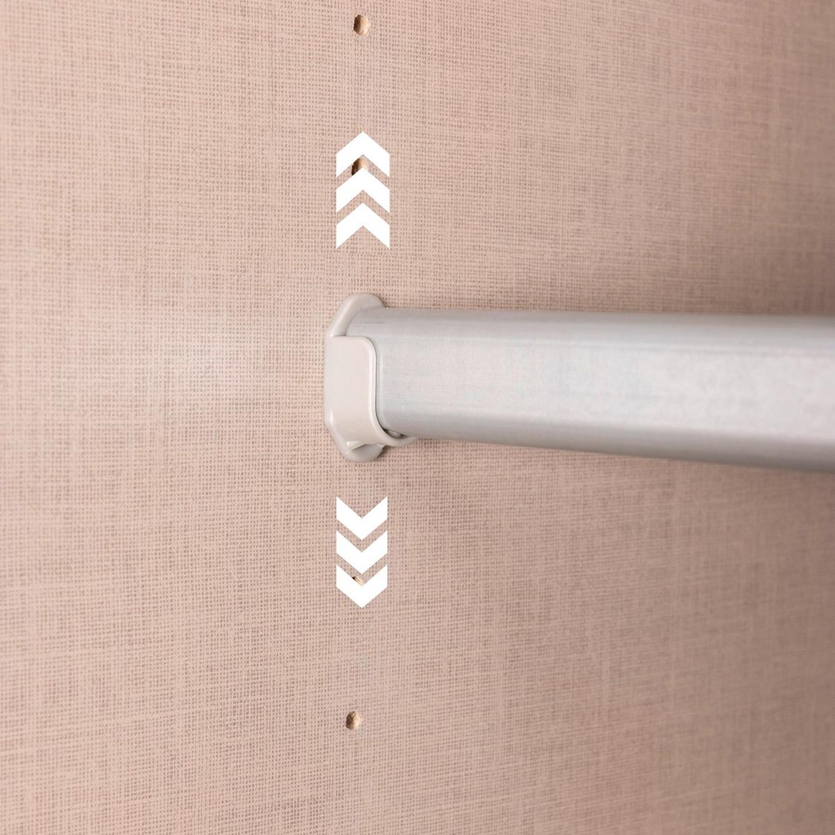 Schwebetürenschrank Stoke Grau Weiß B: 131 cm - Weiß/Grau, MODERN, Holzwerkstoff (131/210/59cm) - Rauch Möbel