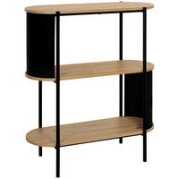 Regal Verona 2 - Schwarz/Eiche Artisan, MODERN, Holzwerkstoff/Metall (80/95/34cm)