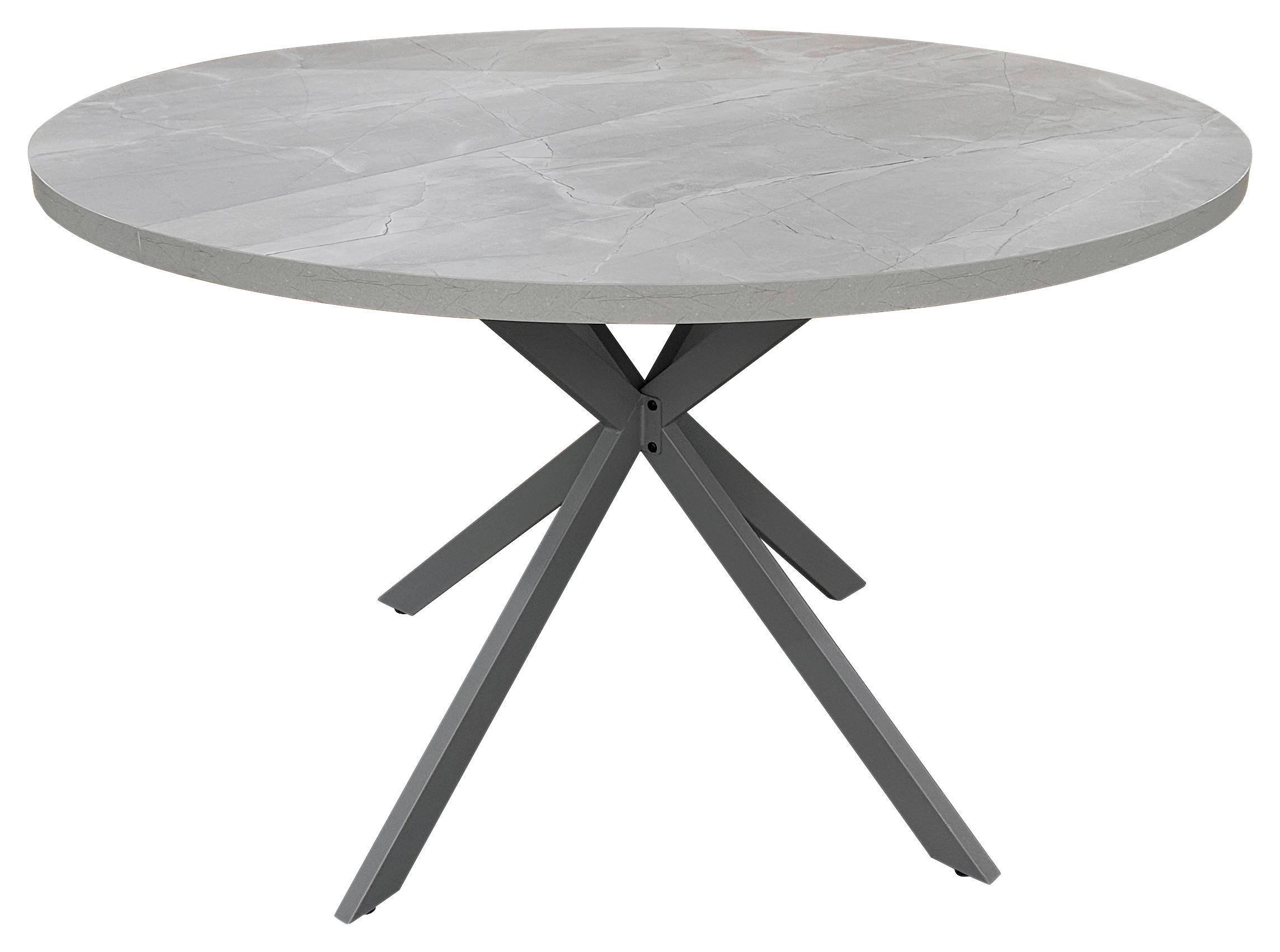 Esstisch rund Monte 120x75 cm Grau