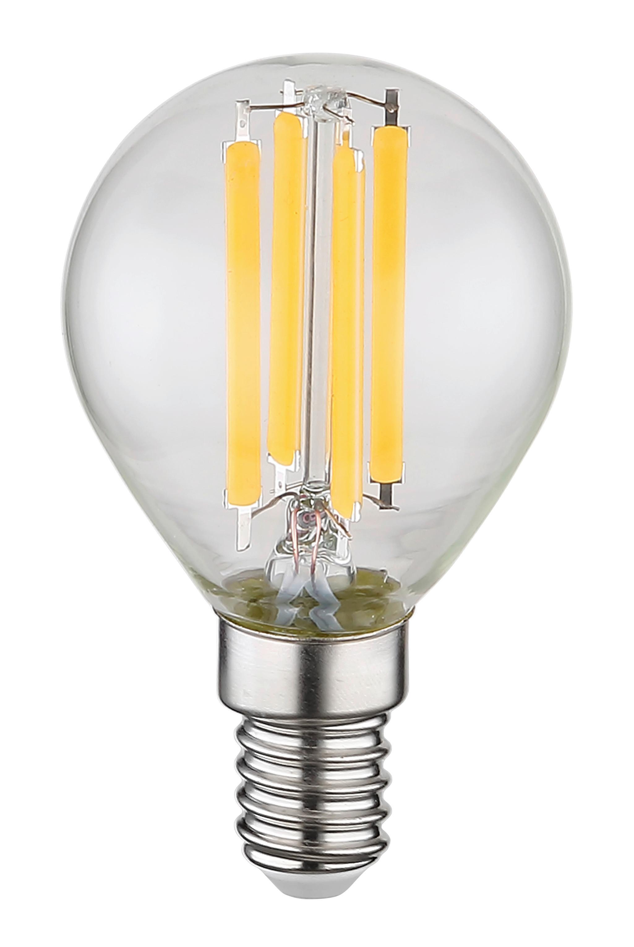 LED ŽIAROVKA 10578K - číra, kov/sklo (4,5/7,8cm) - Globo