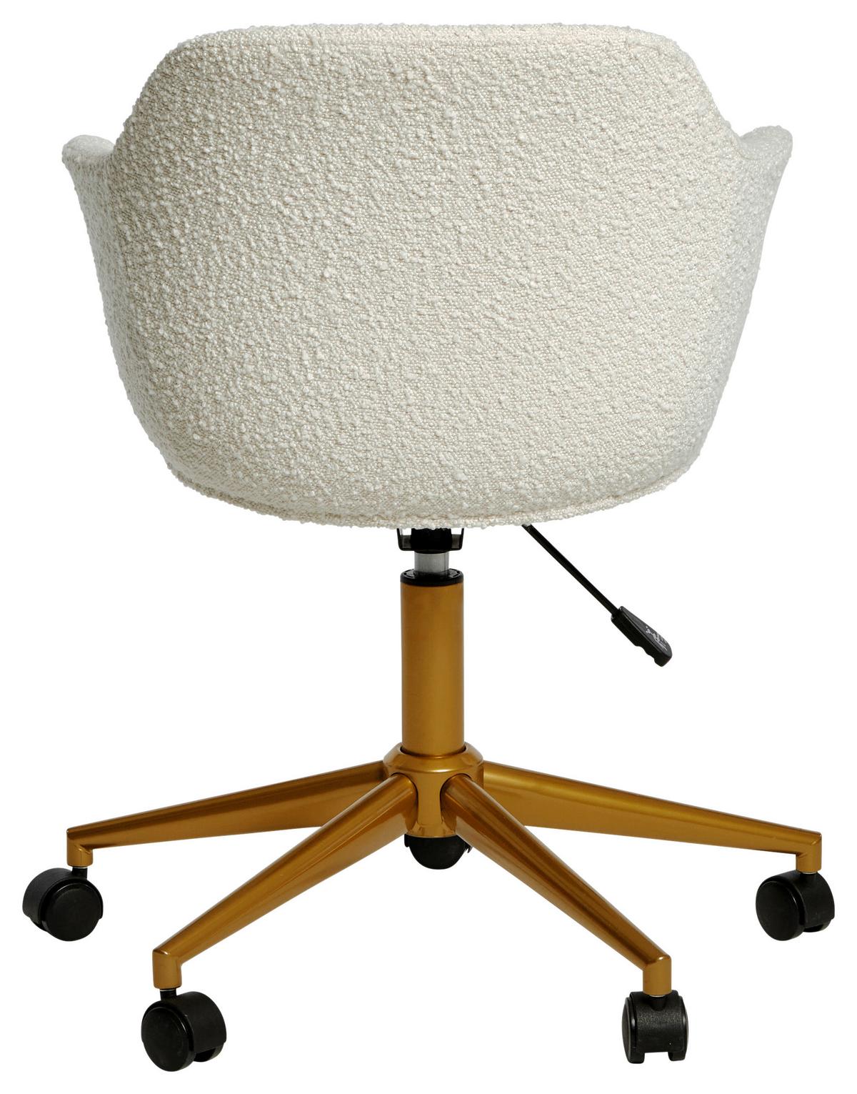 Drehstuhl Shell Worx - Goldfarben, MODERN, Kunststoff/Textil (56,5/59/78-87cm) - Livetastic