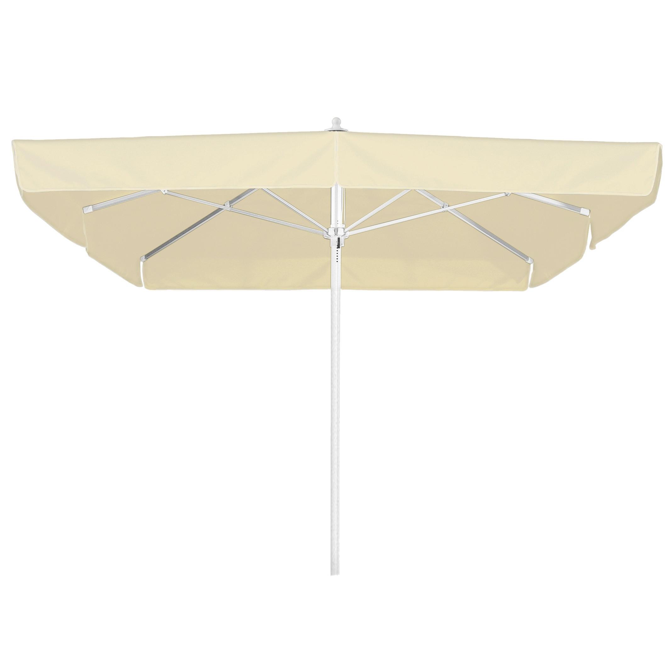 Sonnenschirm Quadro Natur - Silberfarben/Naturfarben, Basics, Textil/Metall (300/295/300cm) - Schneider