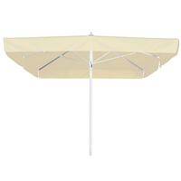 Sonnenschirm Quadro Natur - Silberfarben/Naturfarben, Basics, Textil/Metall (300/295/300cm) - Schneider