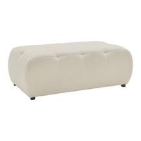 Taburetka SOFI, krémová - čierna/krémová, Modern, textil (128/48/70cm) - Premium Living