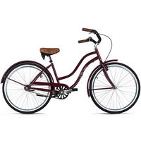Beachcruiser Damen 26 Zoll - Rot, LIFESTYLE, Metall (25/140cm)