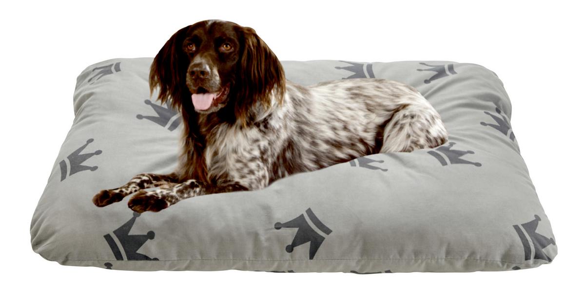 Haustierkissen Sissi 100x70 cm Braun/Grau/Schwarz - Schwarz/Braun, KONVENTIONELL, Textil (70/100cm) - Ondega