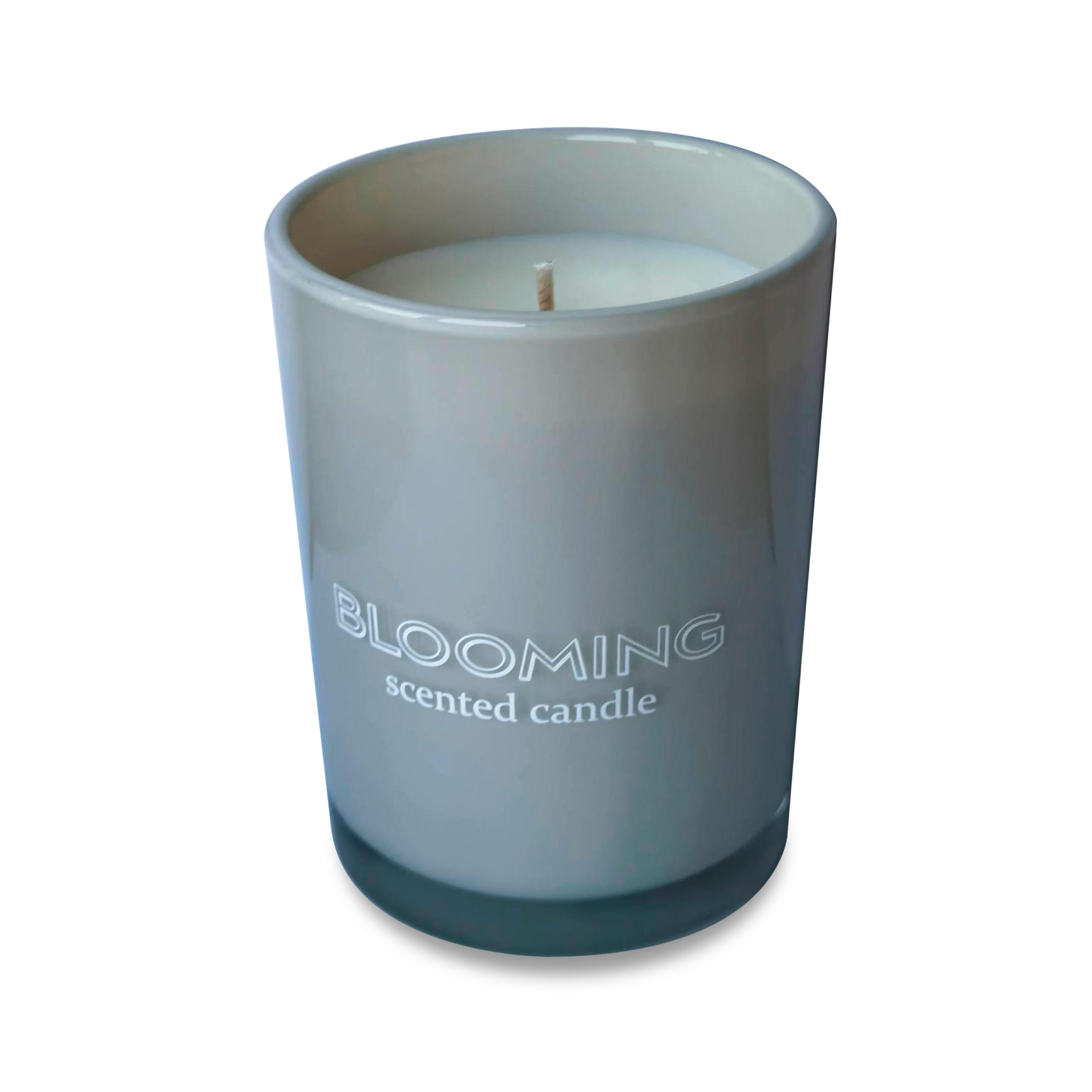 VONNÁ SVIEČKA LIBELLA - sivobéžová, prírodné materiály/sklo (8/10,6cm) - Modern Living