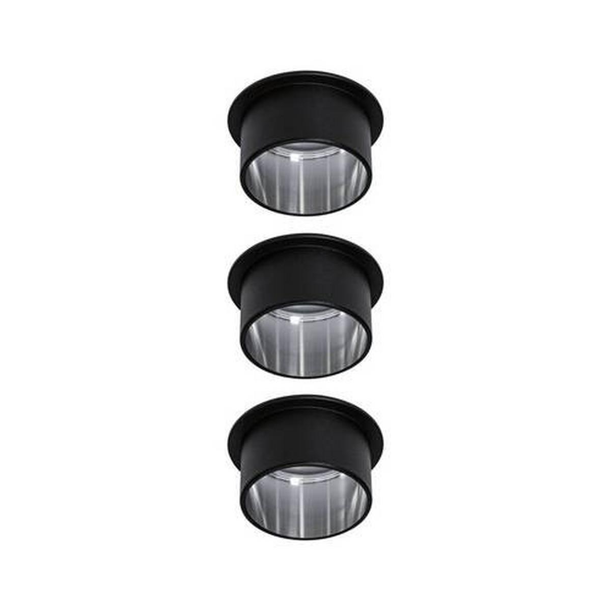 Deckenleuchte 3er-Set Ø 6,8 cm 3-Flammig, dimmbar - Basics, Metall (6,8cm) - Paulmann