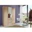 Kleiderschrank mit Spiegel 135cm Aachen, Eiche Dekor - Eichefarben, KONVENTIONELL, Holzwerkstoff (135/198/58cm) Kleiderschrank mit Spiegel 135cm Aachen, Eiche Dekor - Eichefarben, KONVENTIONELL, Holzwerkstoff (135/198/58cm)