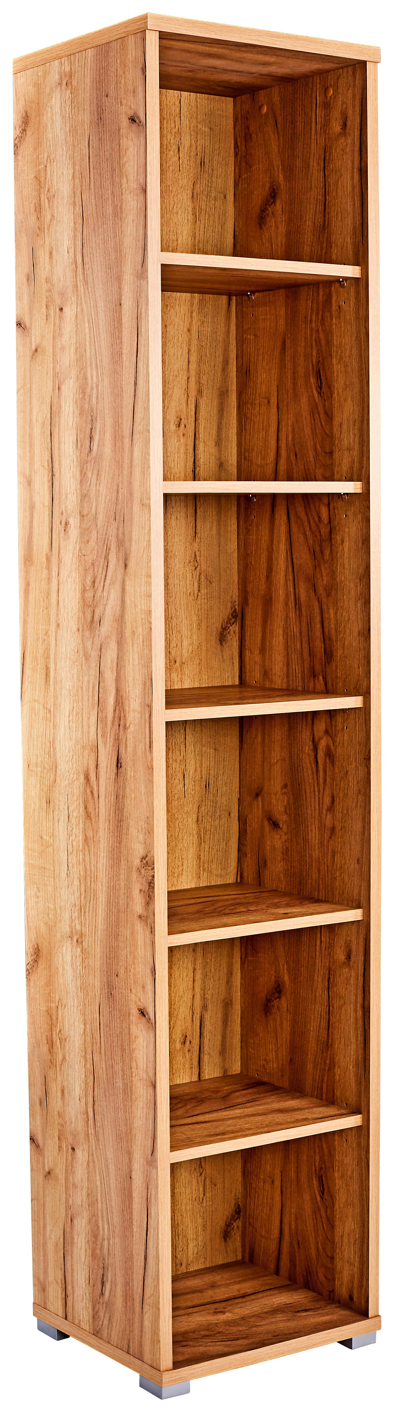 Aktenregal Profi Eiche Dekor B 75 Cm - Chromfarben/Eichefarben, MODERN, Holzwerkstoff (50/220/35cm) - Ondega