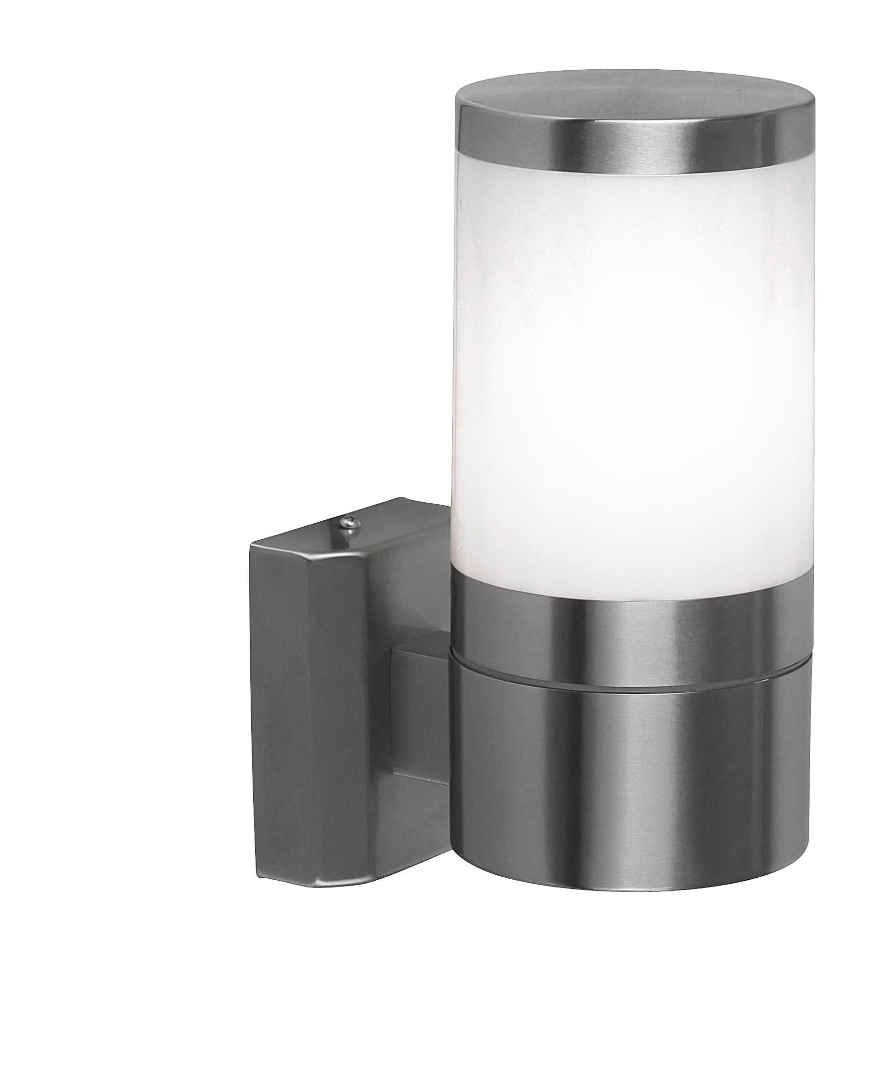 Außenleuchte Xeloo 60 Watt Edelstahl, Wandmontage - KONVENTIONELL, Kunststoff/Metall (10/15,5/24cm)