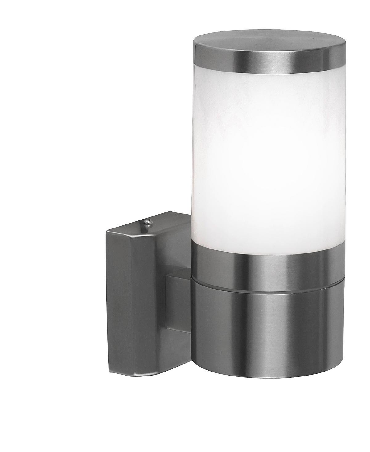 Außenleuchte Xeloo 60 Watt Edelstahl, Wandmontage - KONVENTIONELL, Kunststoff/Metall (10/15,5/24cm)