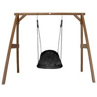 Nestschaukel A030.134.10 - Schwarz/Braun, KONVENTIONELL, Holz (254/207/160cm) - Ambia Garden