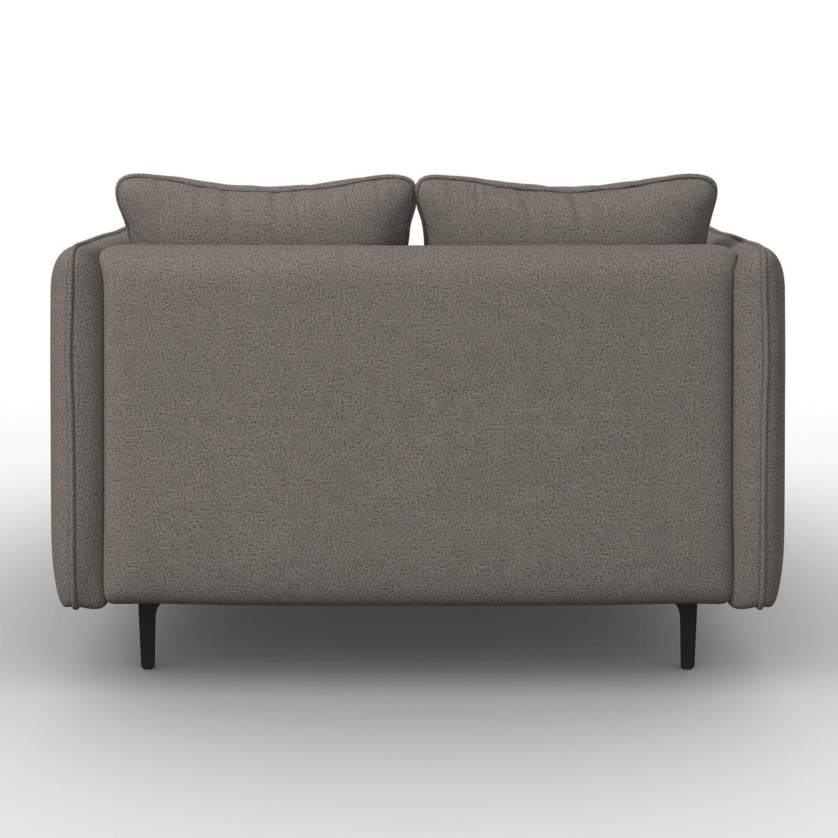 Relaxačné ležadlo SANDY, sivá ženilka, max.140 kg - čierna/sivá, Modern, kov/drevo (120/74/160cm) - Bessagi Home