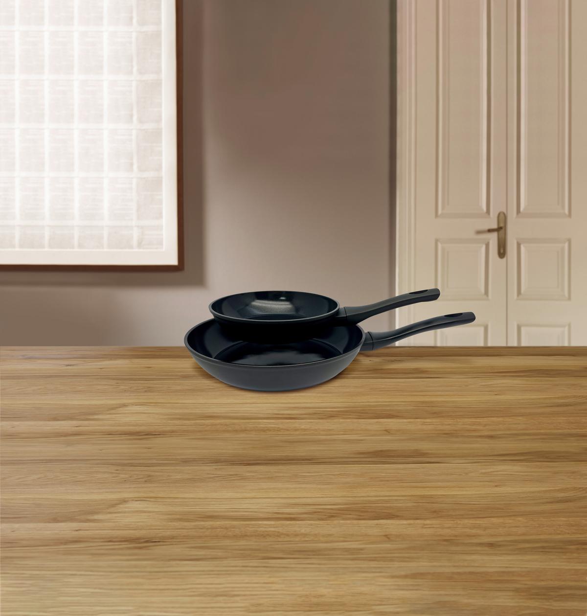 Pfannenset Paloma - Schwarz, KONVENTIONELL, Kunststoff/Metall - James Wood