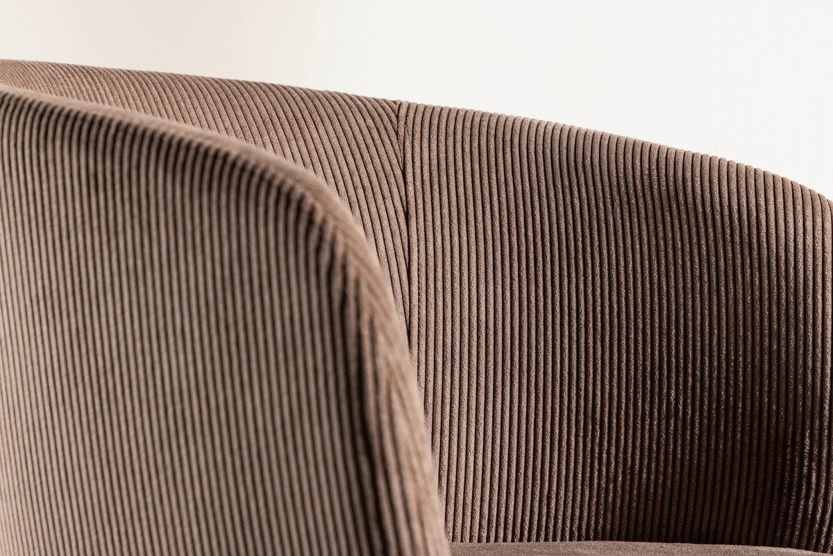 Stuhl Berit Braun/schwarz B: 55 Cm - Schwarz/Braun, MODERN, Textil/Metall (55/78/55cm) - Livetastic