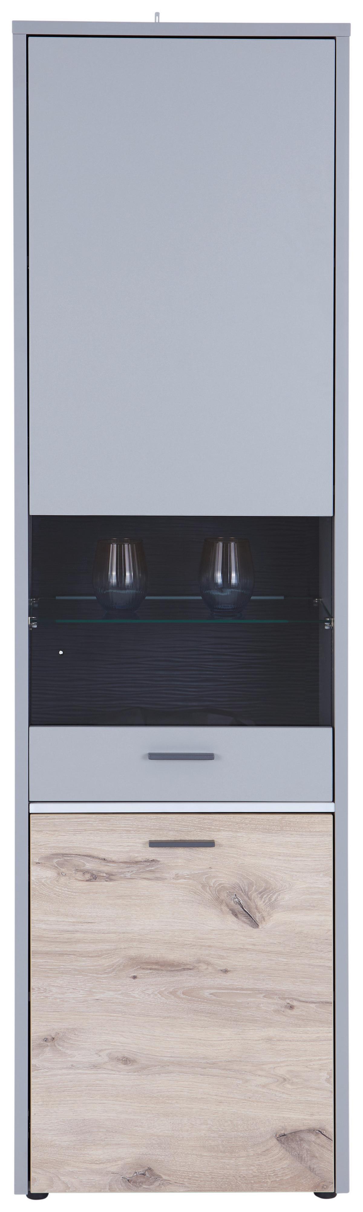 Vitrine Dynamic - MODERN, Glas/Holzwerkstoff (55/198/37cm)