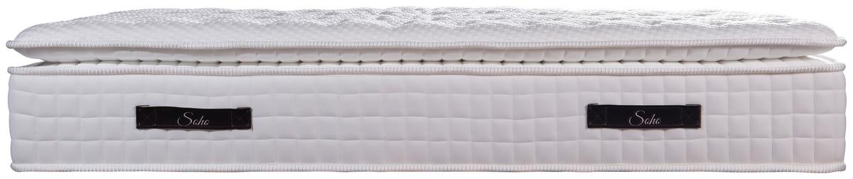 TASCHENFEDERKERNMATRATZE Soho 160x210cm fest - Weiß, Basics, Textil (160/210cm) - Livetastic