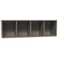 Wandregal Las Vegas Taupegrau B: 120 cm - Taupe, MODERN, Holzwerkstoff (120/36/37cm) - Vertico