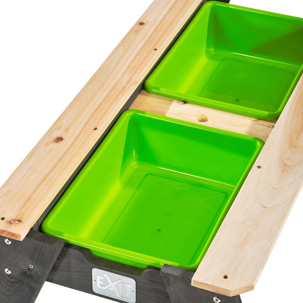 Sand- und Wassertisch Exit LxBxH: 120x94x50 cm Grau - Grau, KONVENTIONELL, Holz (120/94/50cm) - EXIT Toys