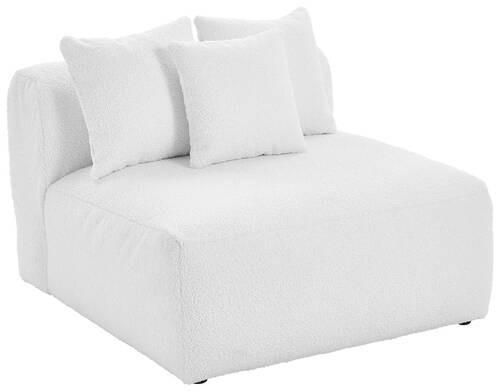 Modul Sofa Bloom 2er Sofa B: 100 Cm Weiß - Weiß, Trend, Textil (100/70/122cm) - Livetastic