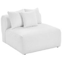 Modul Sofa Bloom 2er Sofa B: 100 Cm Weiß - Weiß, Trend, Textil (100/70/122cm) - Livetastic