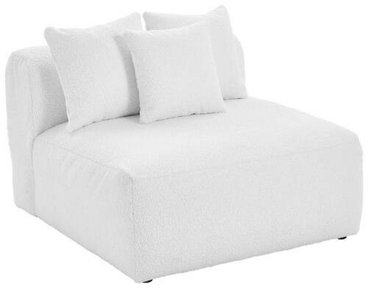 Modul Sofa Bloom 2er Sofa B: 100 Cm Weiß - Weiß, Trend, Textil (100/70/122cm) - Livetastic