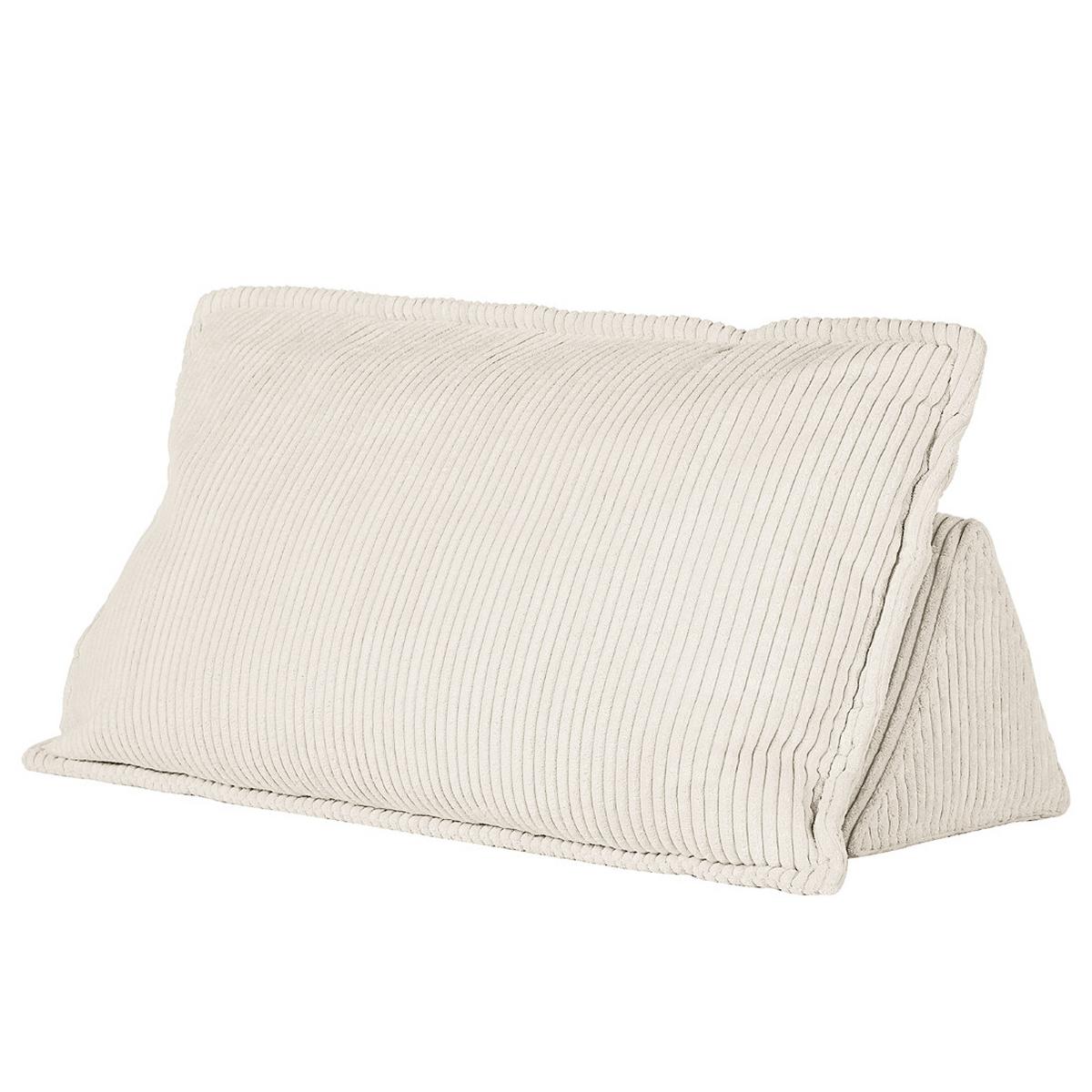 Rückenkissen Cordy, Weiß B: 83 Cm - Weiß, MODERN, Textil (83/25/42cm) - Trendmanufaktur