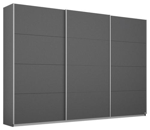 Skříň S Posouvacími Dveřmi Bellungo Šedá 271 Cm - šedá/barvy hliníku, Moderní, kov/kompozitní dřevo (271/230/62cm) - MID.YOU