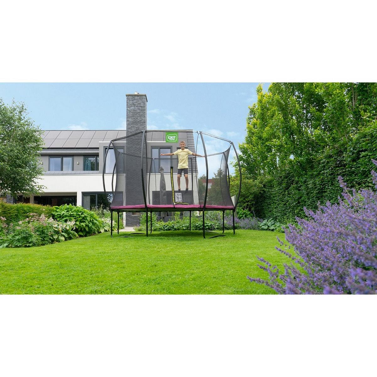 Trampolin Exit Silhouette - Pink, KONVENTIONELL, Kunststoff/Metall (464/267cm) - EXIT Toys