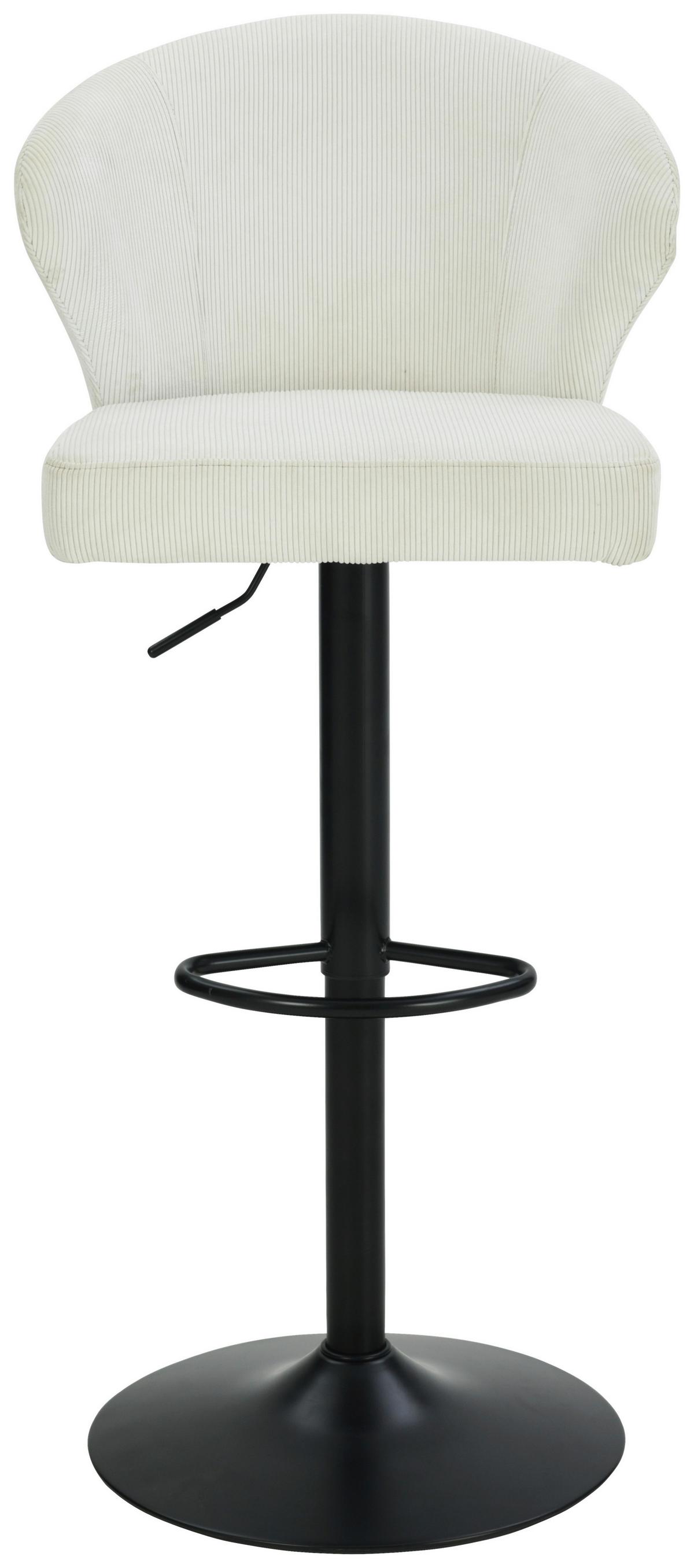 BAROVÁ ŽIDLE JANA CORD - černá/béžová, Moderní, kov/dřevo (54/110,5/93,5/56cm) - Based