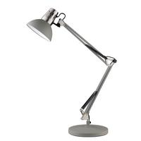 Led-schreibtischlampe Pit Grau/nickelfarben Verstellbar - Design (23/74,5cm) - Fischer & Honsel