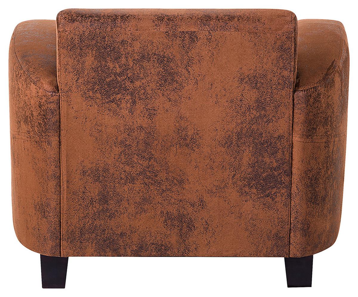 Sessel Antis Braun B: 92 cm - Dunkelbraun/Braun, Design, Textil (92/80/89cm) - Livetastic