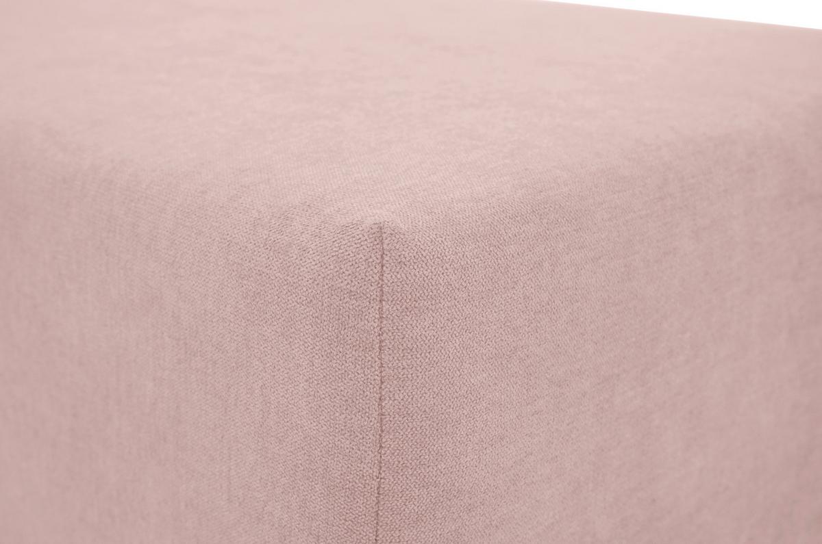Ecksofa Time Rosa S: 178x248 Cm - Schwarz/Rosa, Design, Textil (178/248cm) - MID.YOU