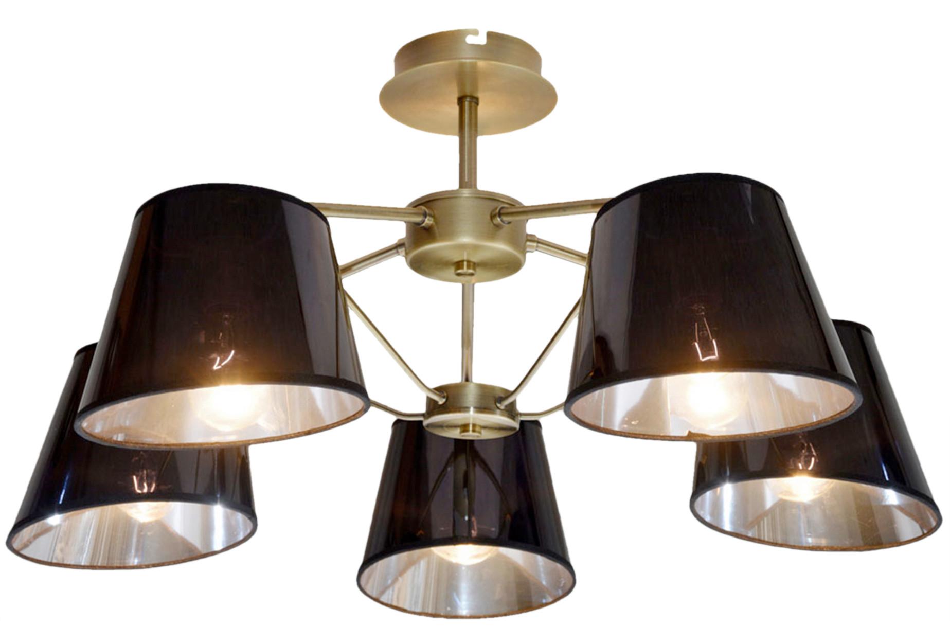 Pendelleuchte 35-54999 Cortez - Schwarz/Bronzefarben, KONVENTIONELL, Metall (66/66/29cm)