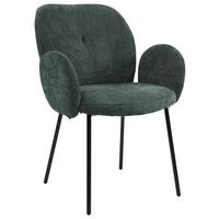 Židle s podroučkami MARA zelená - černá/zelená, Lifestyle, kov/dřevo (60/87/64cm) - Mömax