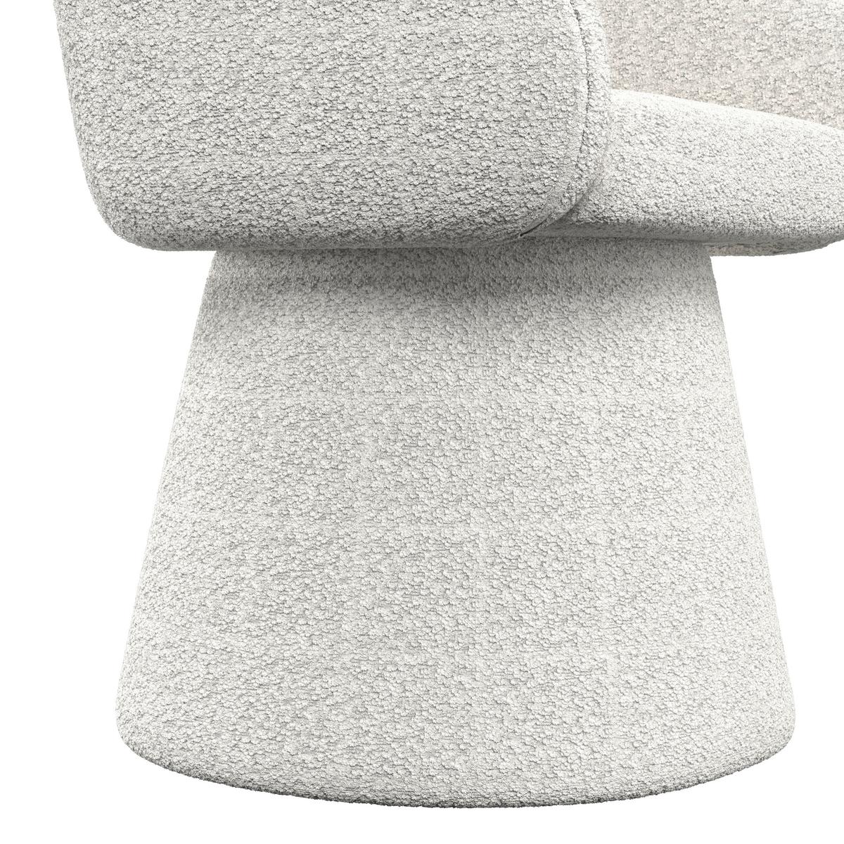 ŽIDLE S PODRUČKAMI MAIA - bílá, Moderní, kov/textil (60/84,5/59cm) - Bessagi Home