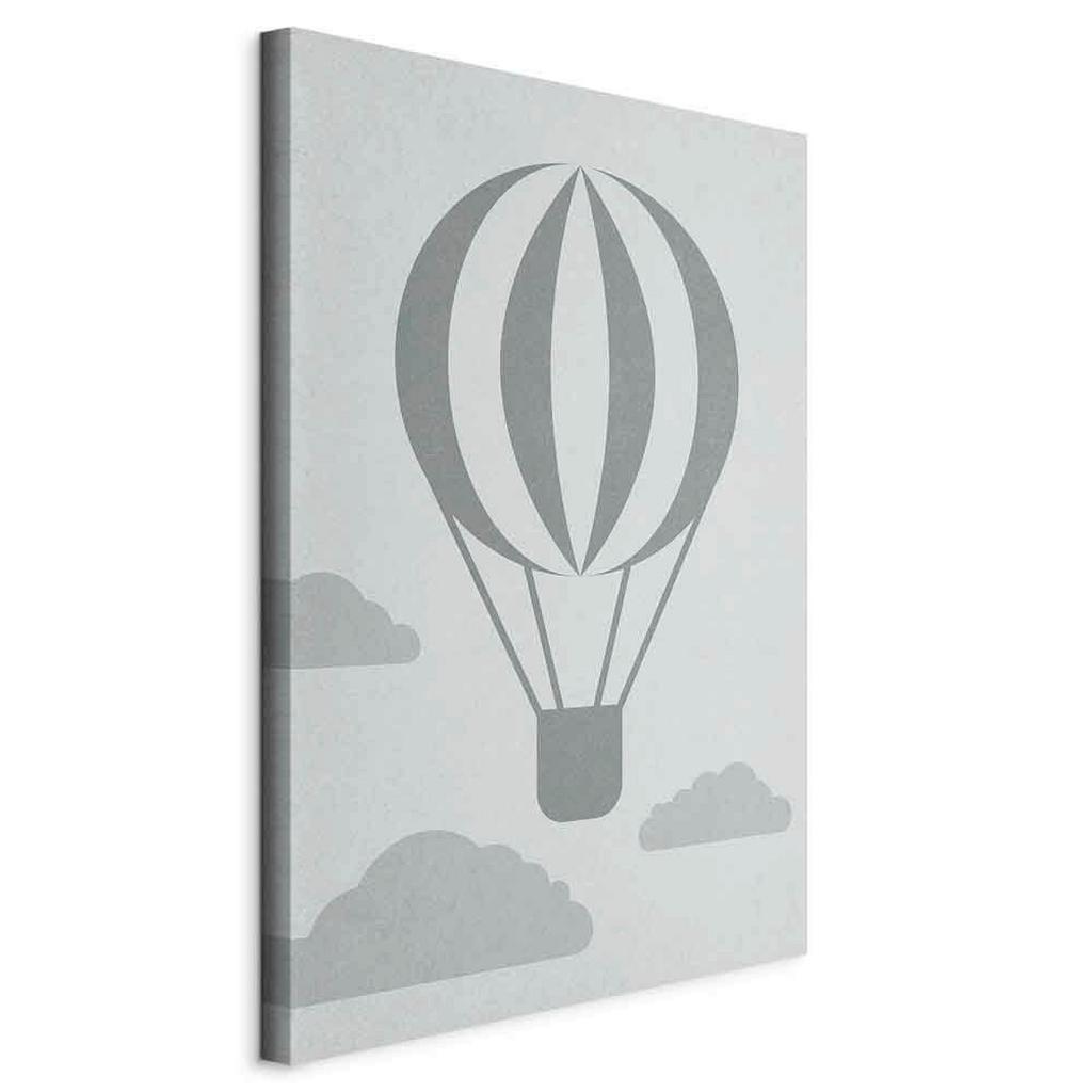 Leinwandbild Hellgrau Dunkelgrau B: 80 Cm