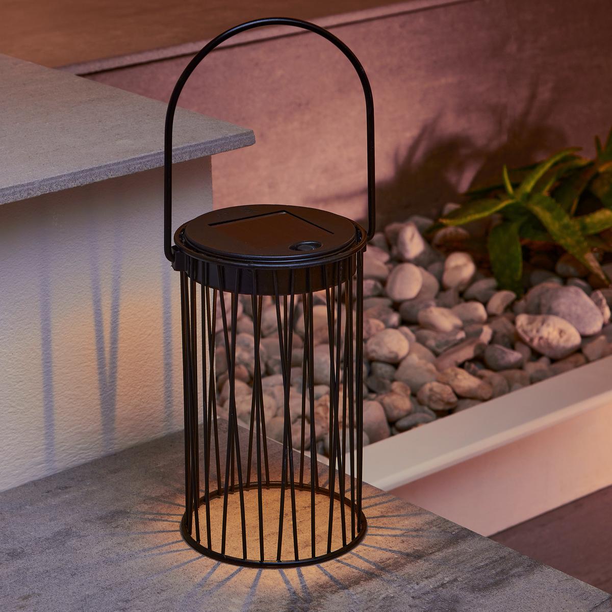 Solární svítidlo Levi - černá, Moderní, kov/plast (10/15,8-27cm) - Modern Living