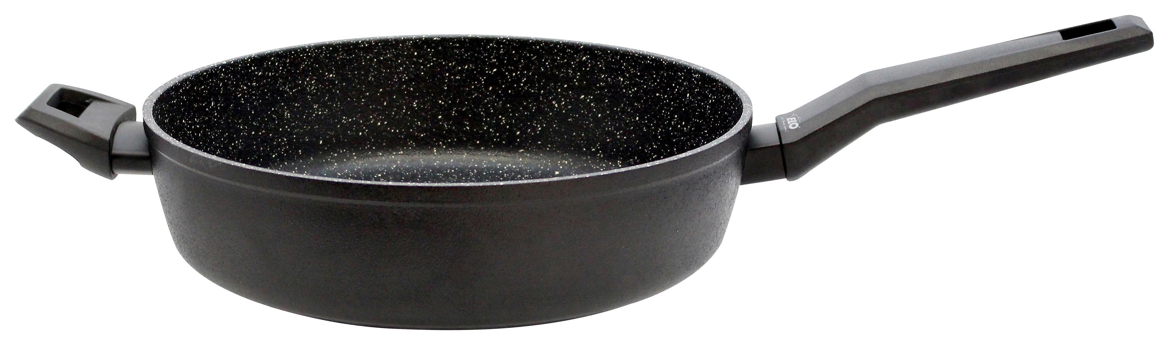 Schmorpfanne B/H/T: ca. 29/7,5/55,5 cm Aluminium - Schwarz, Basics, Metall (29/7,5/55,5cm)