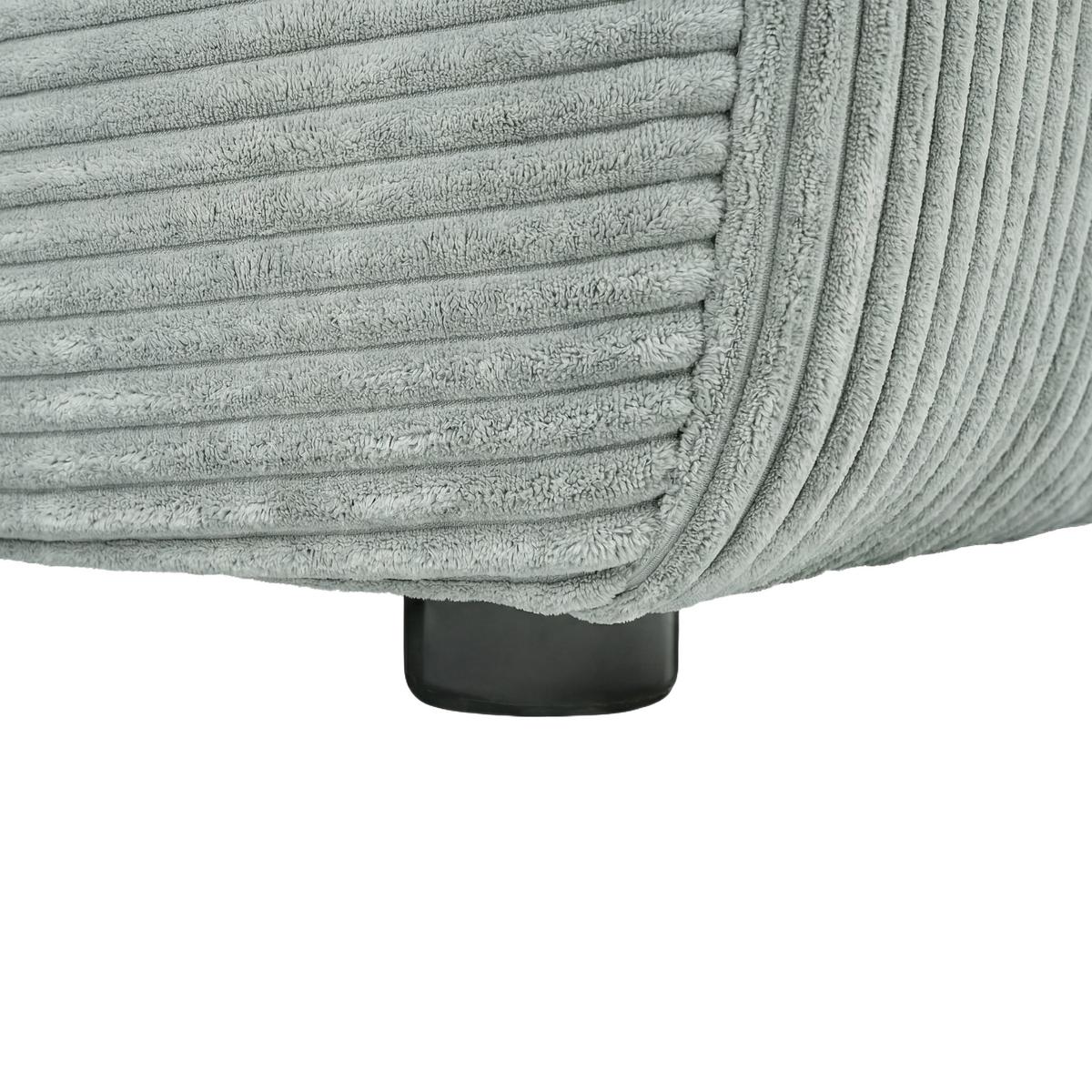 Rohová sedačka DAVE, obojstranná,šalviovozel.menč. - šalviovozelená, Modern, textil (227/146cm) - Based