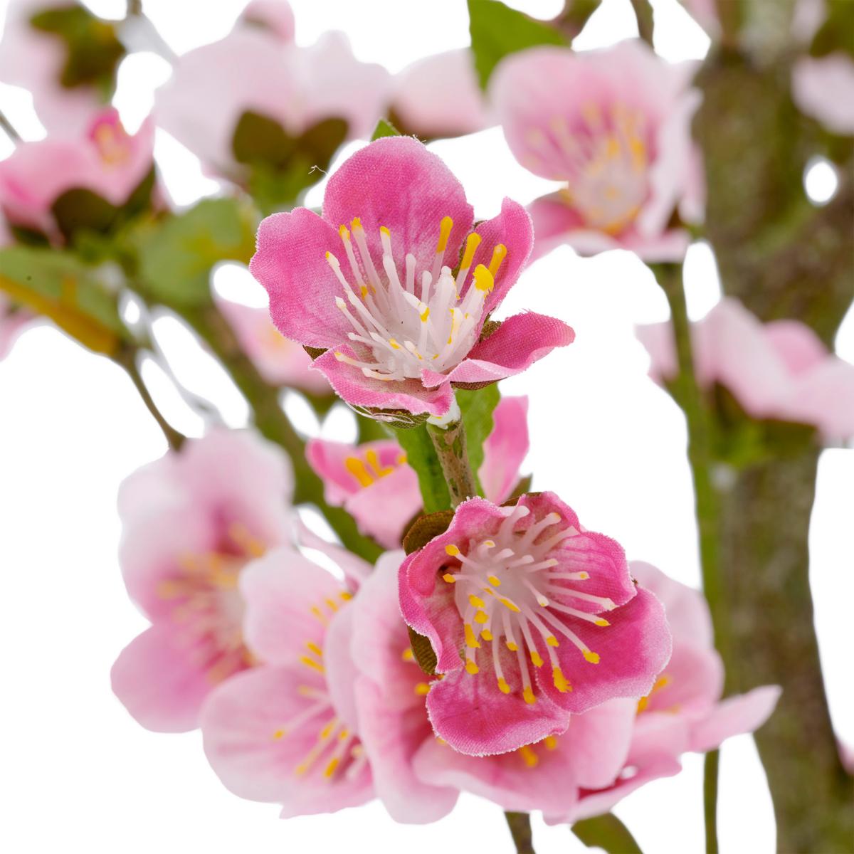 Rozkvitnutá vetvička čerešne Výška 105 cm - čierna/zelená, Basics, kov/plast (105cm) - Mömax