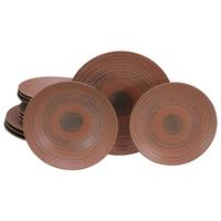 Tafelservice Neapel 12-Teilig Steinzeug, Braun, 4 Personen - Terracotta/Braun, Basics, Keramik - Creatable