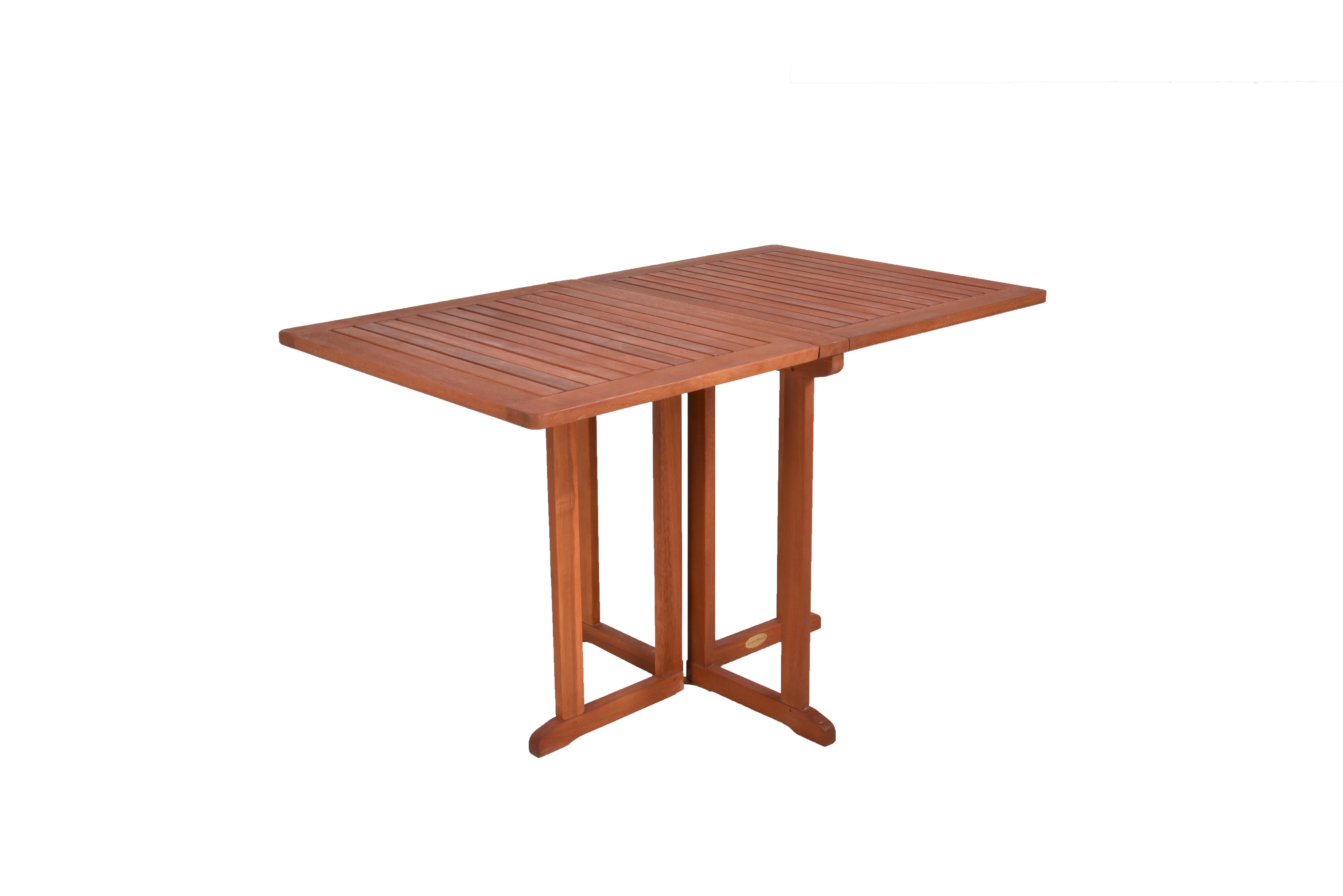 Balkontisch klappbar Baltimore Eukalyptusholz L 120 cm - Eukalyptusholzfarben, Basics, Holz (120/70/73cm) - Gardenson