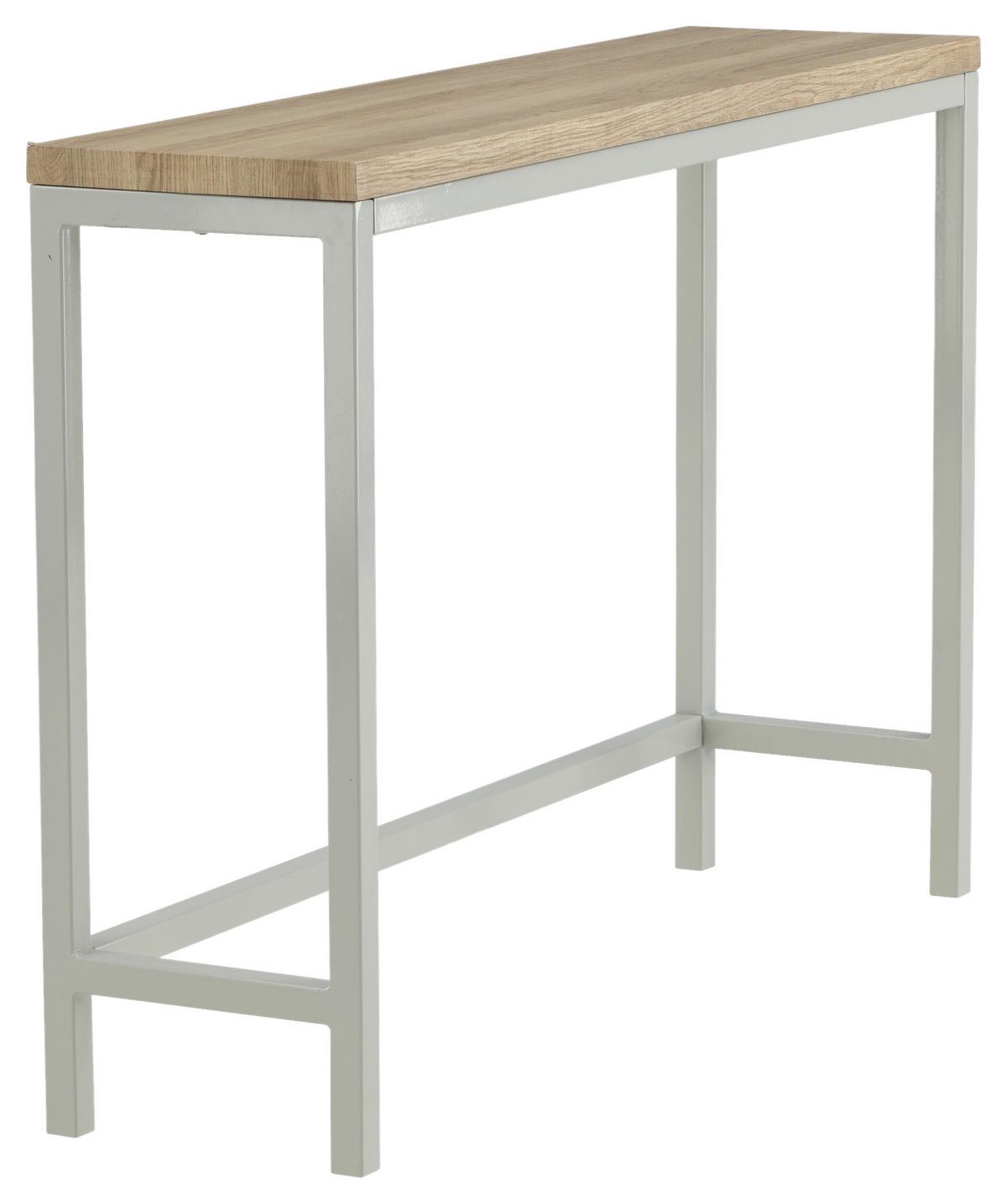 Beistelltisch Rise Naturfarben/grau B: 110 Cm - Naturfarben/Grau, Design, Holzwerkstoff/Metall (110/30/80cm) - Livetastic