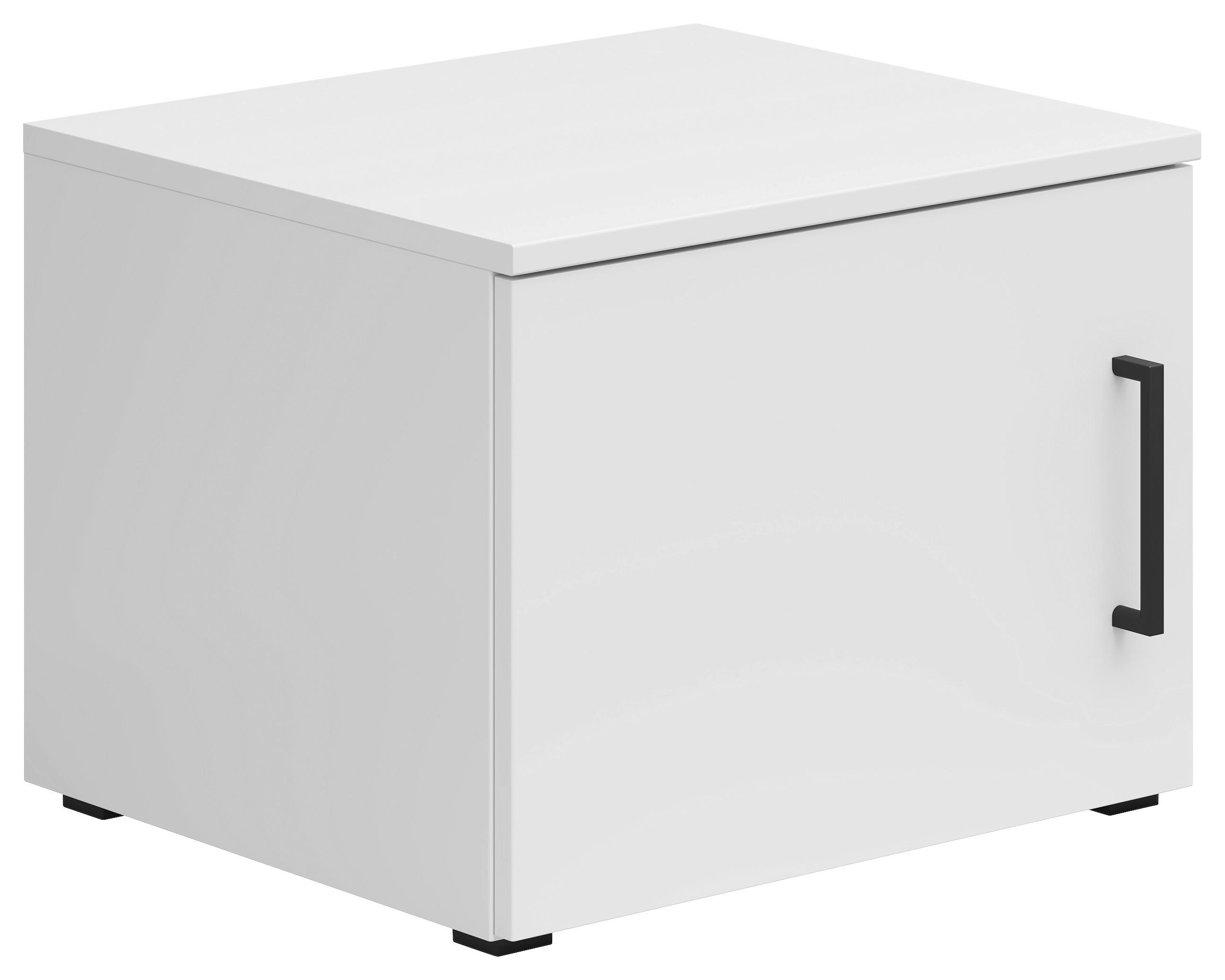 Nadstavec na skriňu Cabinet š: 45 cm - čierna/biela, Modern, kompozitné drevo/plast (45/35/40cm)