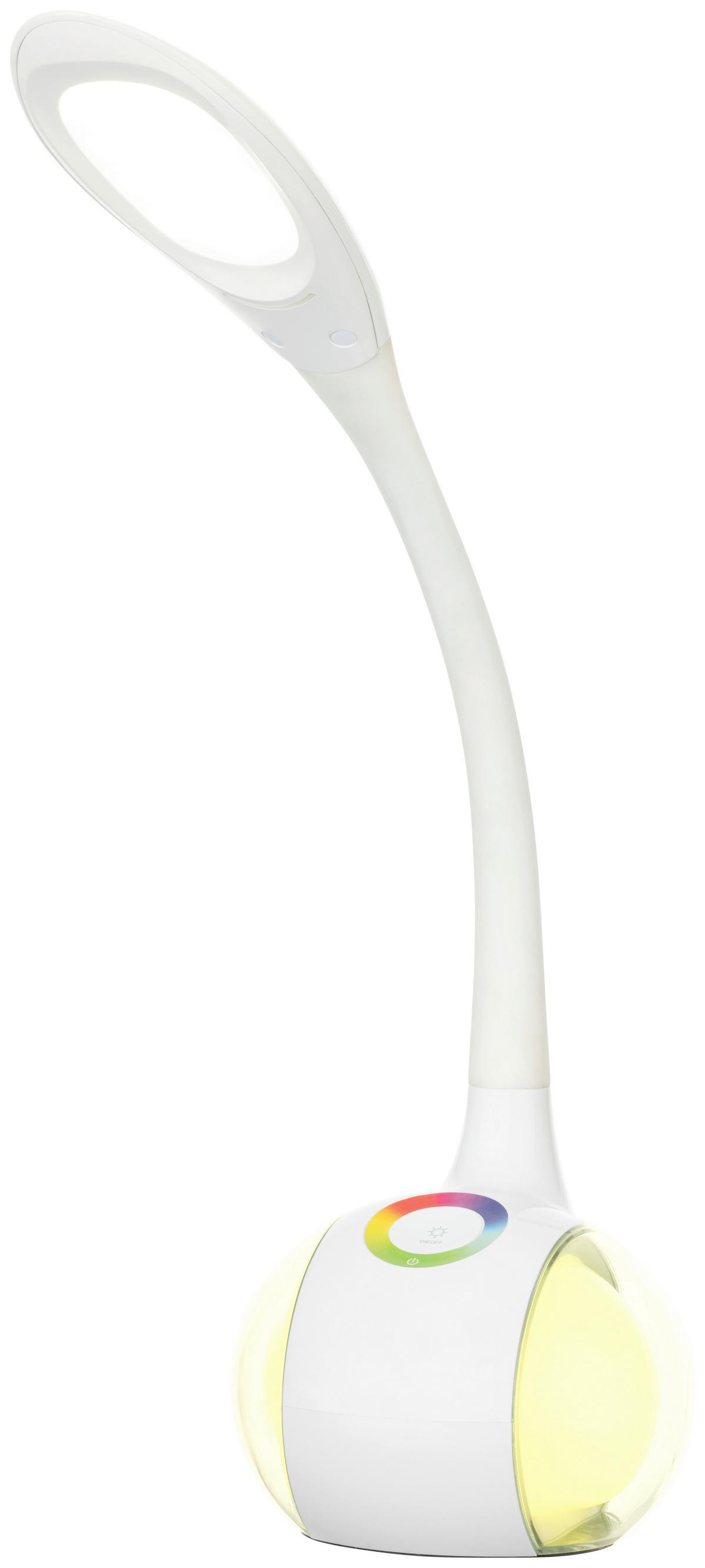 LAMPA NA PÍSACÍ STÔL NIHAT - biela, Modern, kov/plast (12,5/12,5/34cm) - Mömax